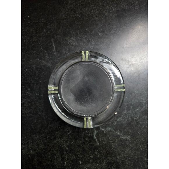 Vintage The Royal Orleans Hotel Glass Advertising Ashtray 4.5" 4-Post Design - Picture 5 of 5